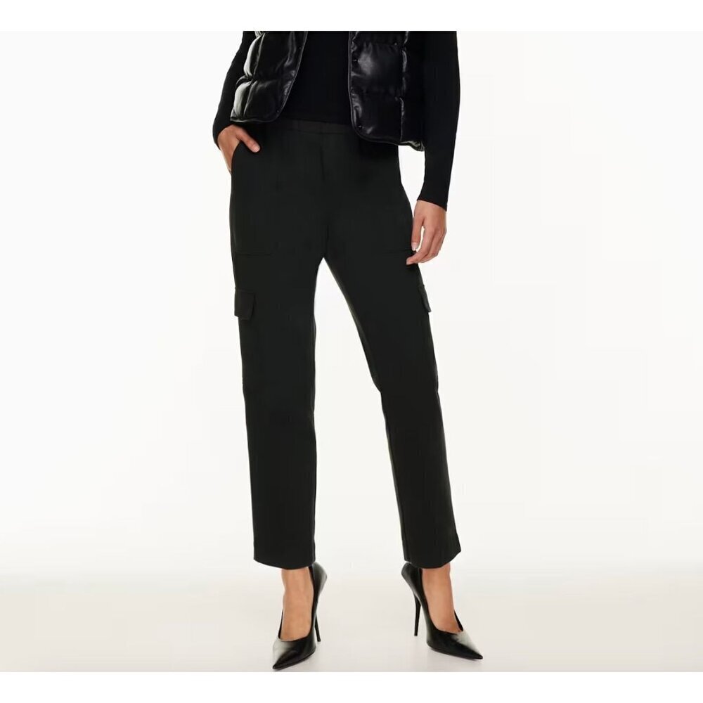 Aritzia Babaton NWT Titan Cargo Pants Mid Rise in Black Size 4